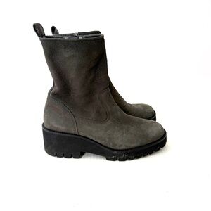 Paul Green Newbury Suede Leather Chunky Boots Size US 7